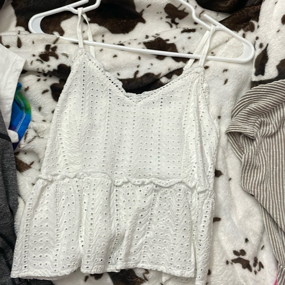 Off white set tank top and shorts